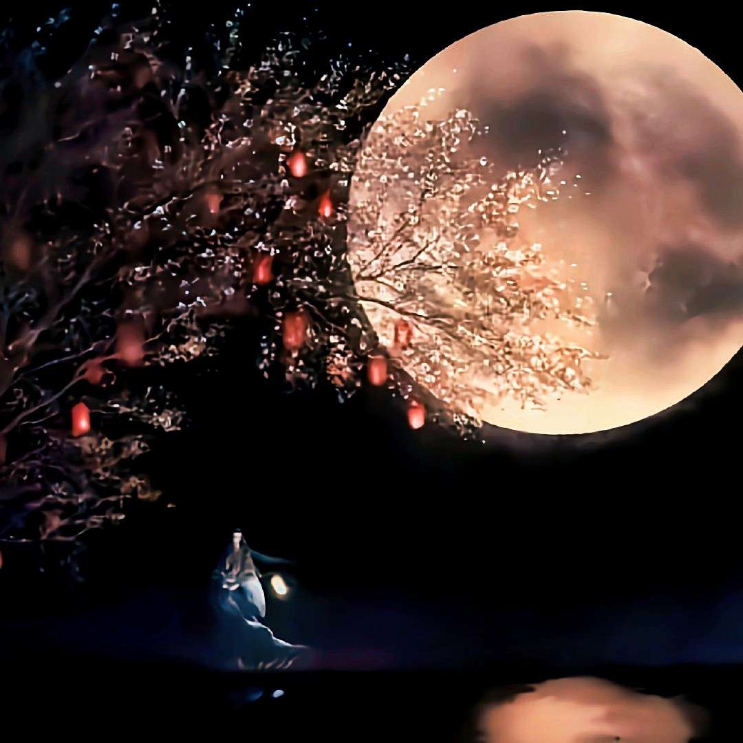 提灯映桃花