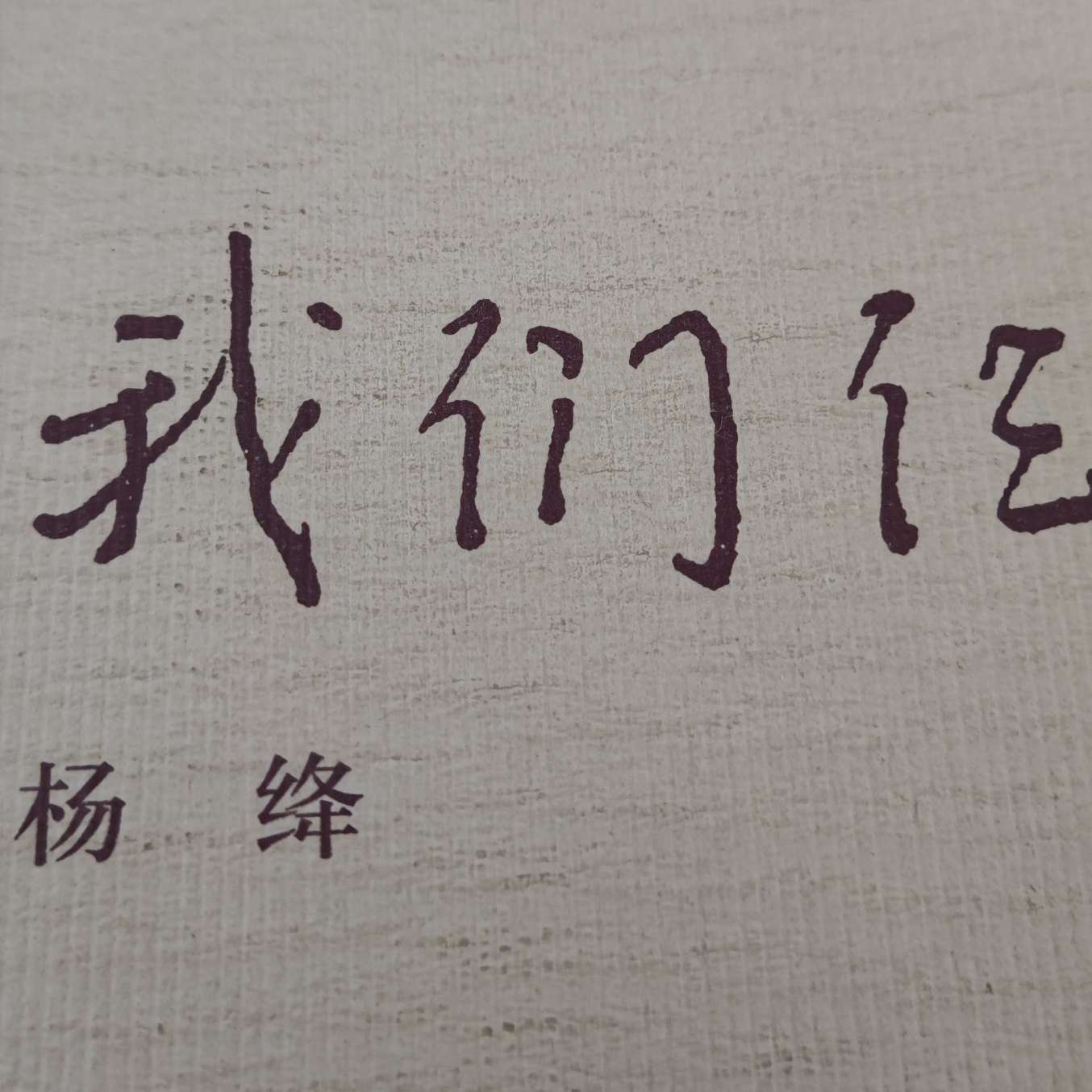 《我们仨》