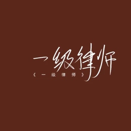 一级律师