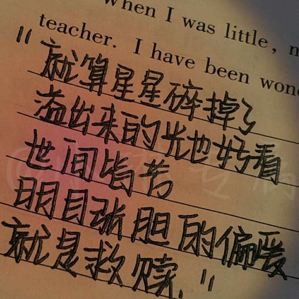 摘录的一些小说中的句子