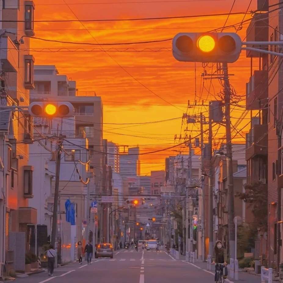 橙色的光