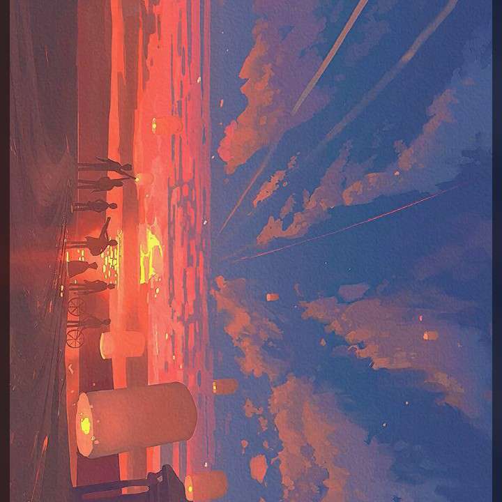 落日