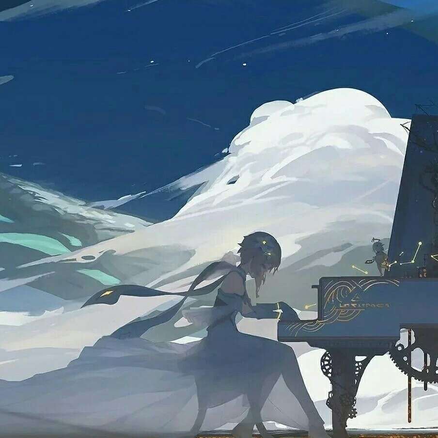 蓝鲸少女与猫