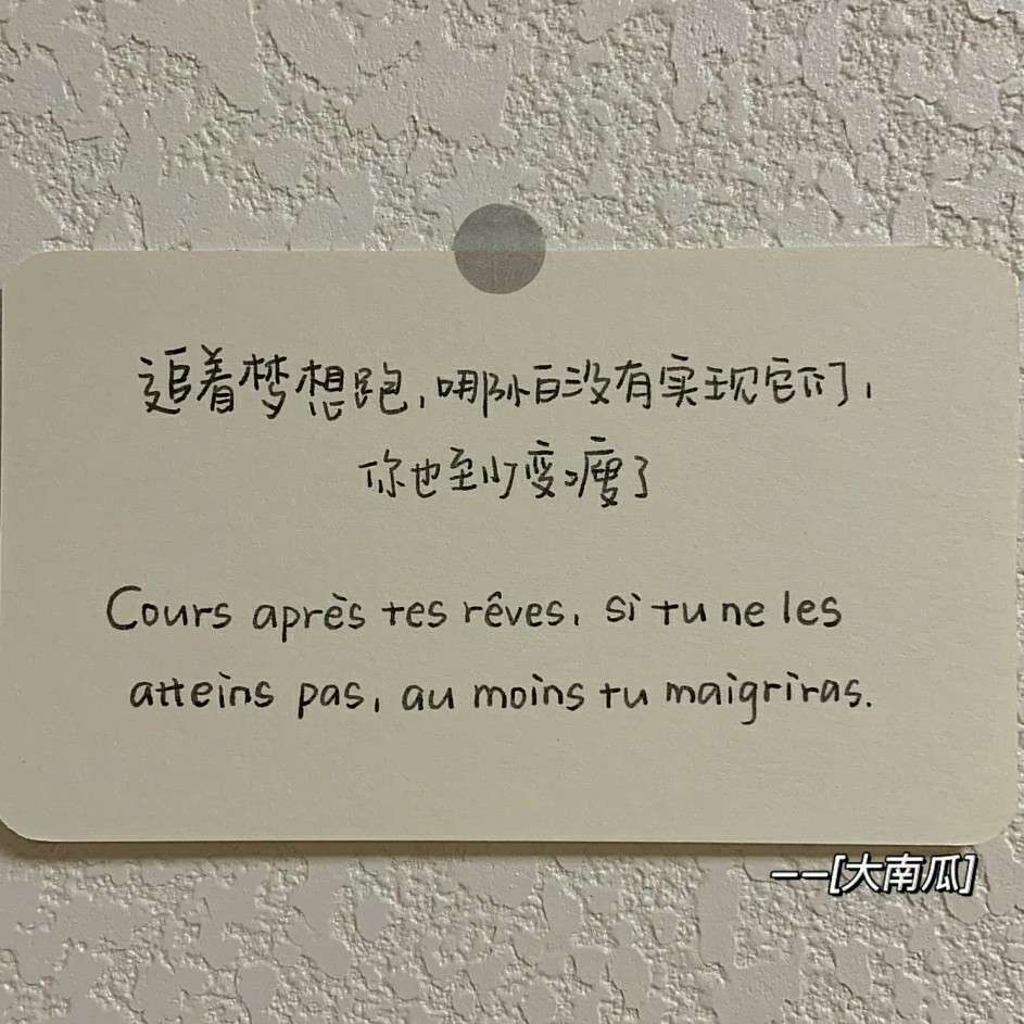 一种理想，就是一种力！