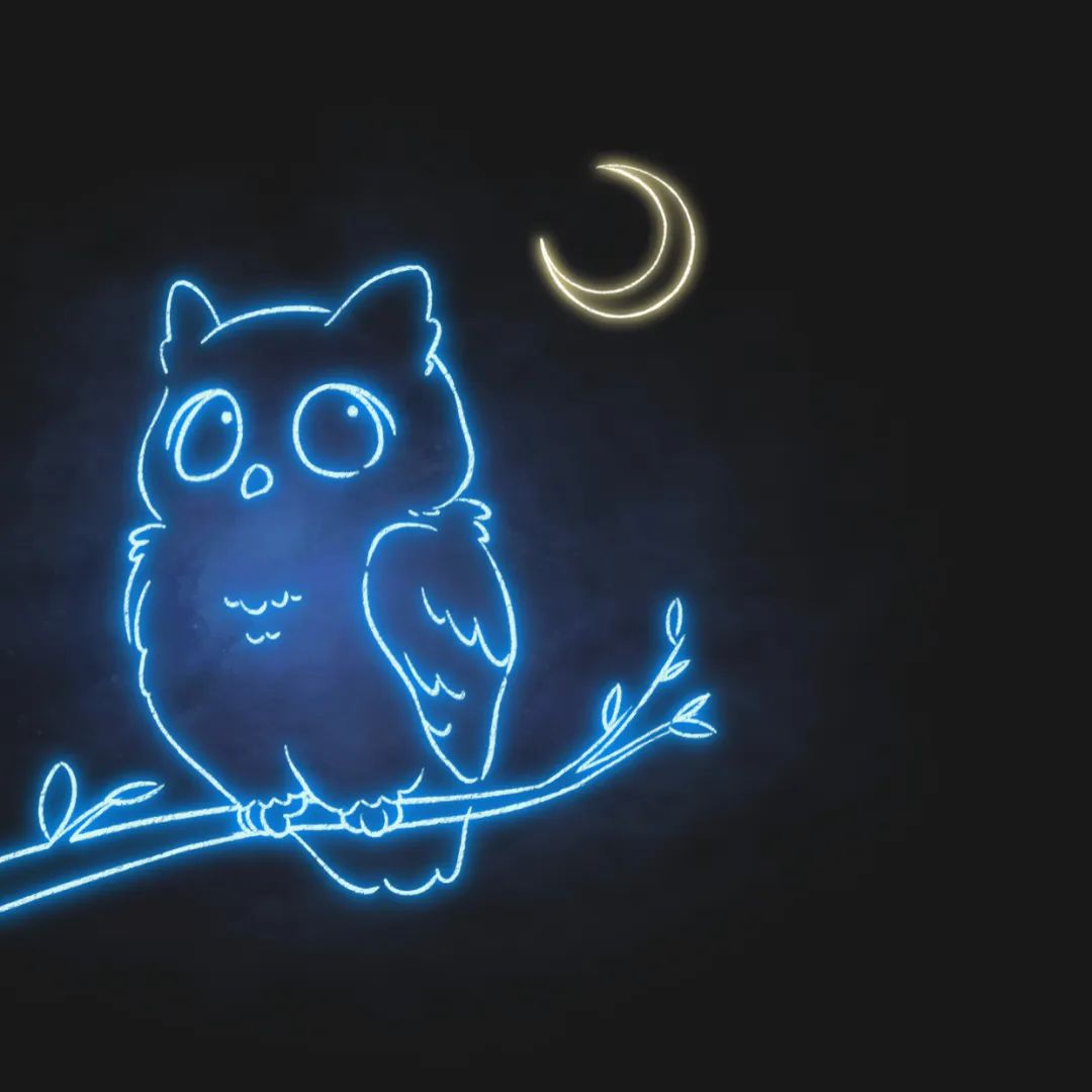 熬夜可爱文案